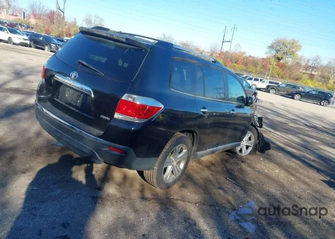 2011 Toyota Highlander Limited V6 z USA, uszkodzony, nr VIN 5TDDK3EH2BS070983